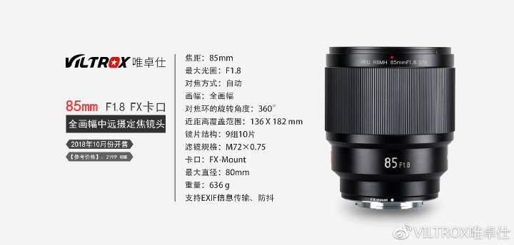 8 STM до сих пор предназначена только для камер Fujifilm, с которыми она будет предлагать нам эквивалент 135 мм